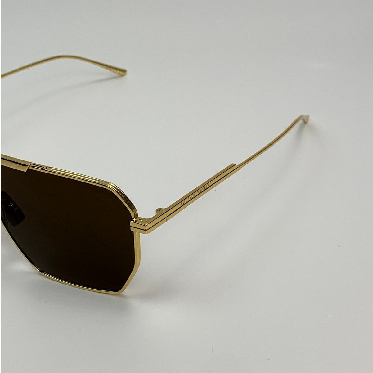 Bottega Veneta NEW Bottega Veneta Sunglasses BV1012S 003 Gold Brown Unisex Size ONE SIZE - 6 Thumbnail