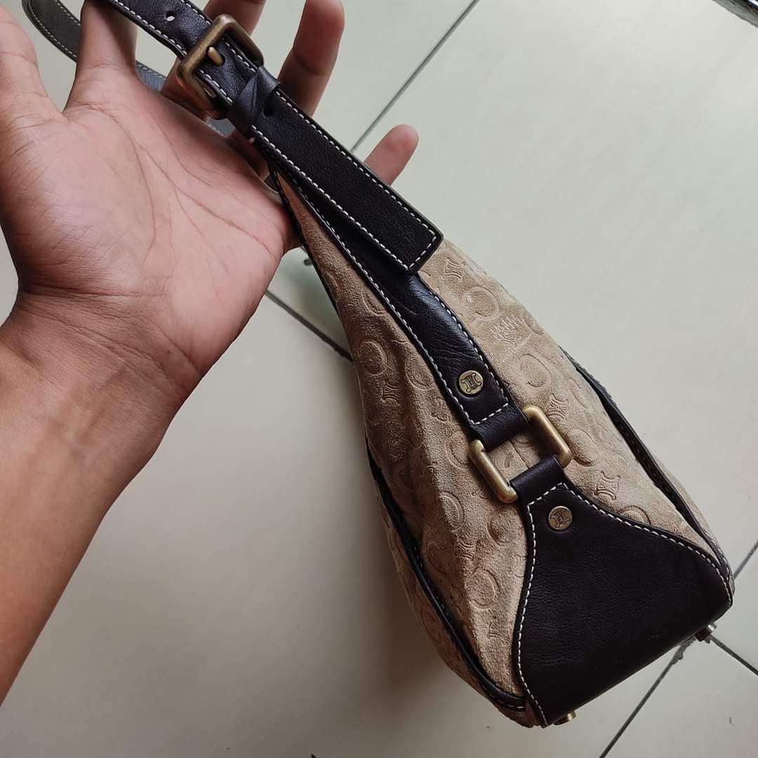 Celine Celine Macadam Suede Leather Shoulder Hobo Bag Size ONE SIZE - 5 Thumbnail