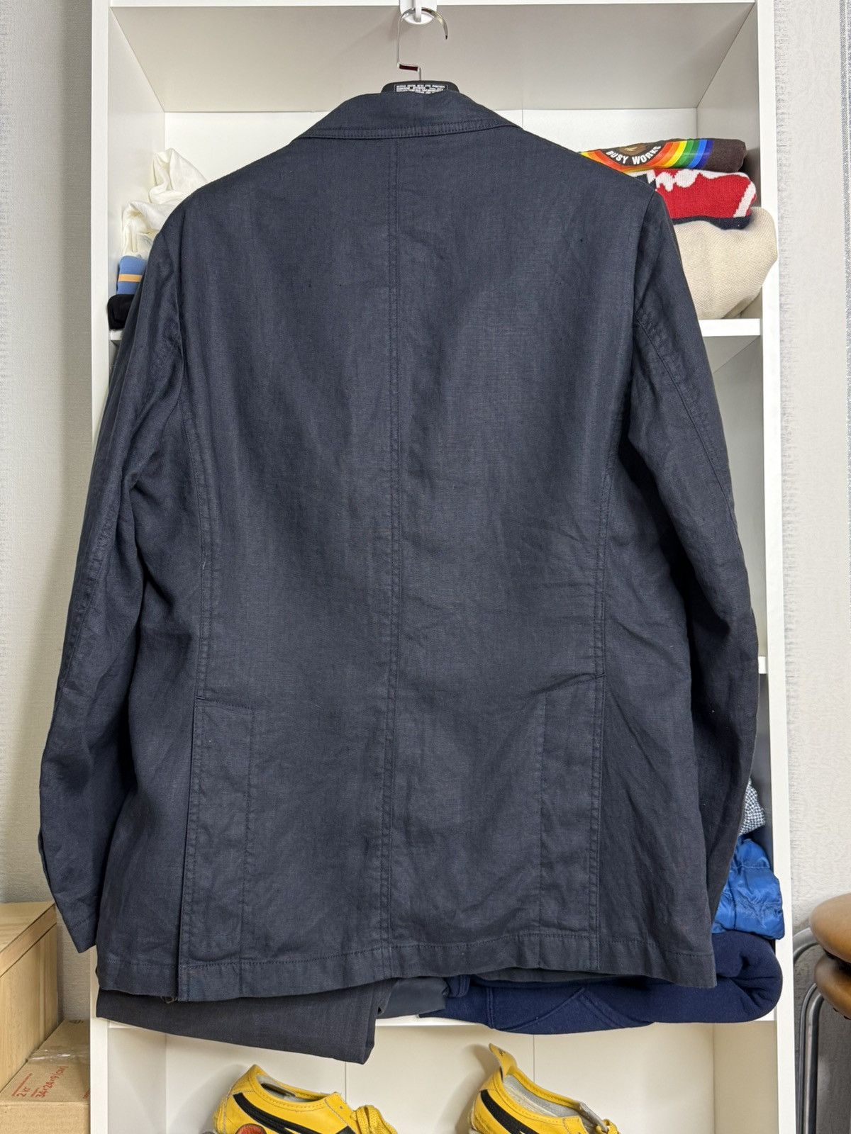 Burberry Burberry London Navy Blue Linen Blazer size 50 Size 50R - 7 Thumbnail