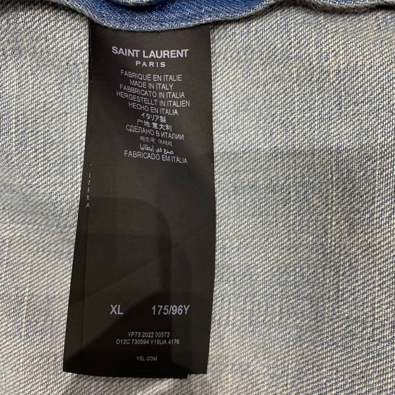 Saint Laurent Paris Saint Laurent Paris Collar short sleeved shirt-2506 Size US XL / EU 56 / 4 - 5 Thumbnail