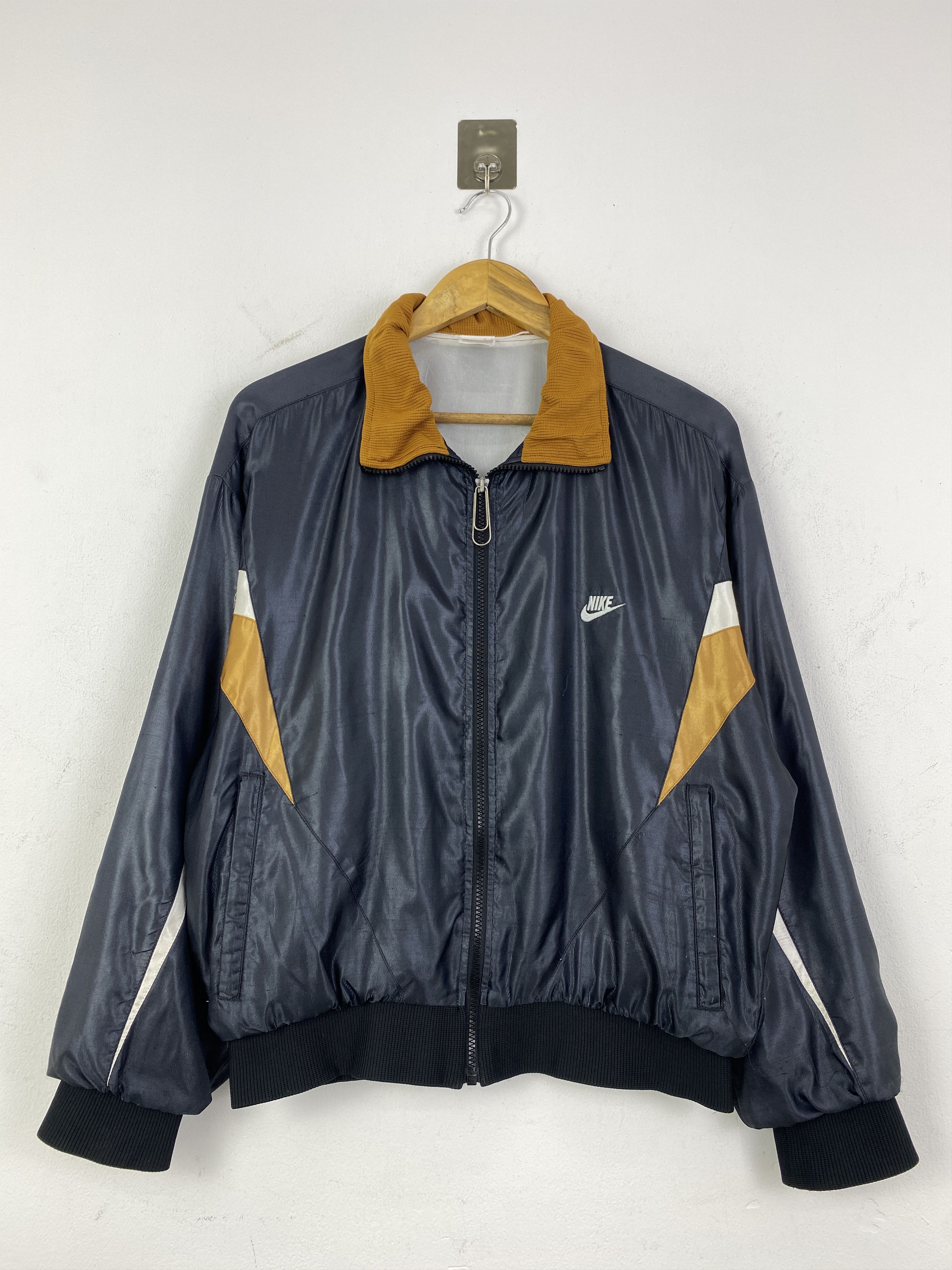 Nike Vintage 90s Nike Bomber Style Zipper Up Jacket J0094 Size US XL / EU 56 / 4 - 1 Thumbnail