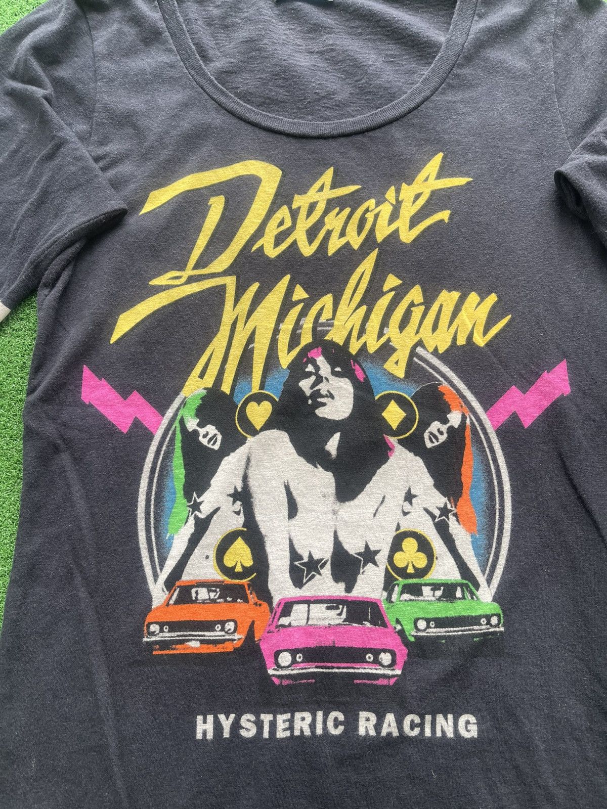 Hysteric Glamour 🔥HOT🇯🇵🔥VINTAGE 3Q HYSTERIC GLAMOUR RACING TEE VERY RARE Size ONE SIZE - 2 Thumbnail