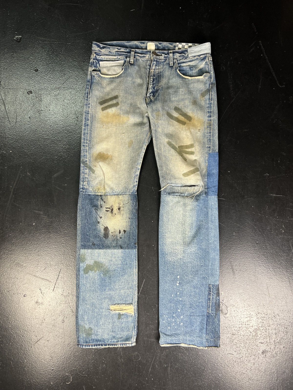 image of Nada. Not Nada Bandaid Jeans in Blue, Men's (Size 32)