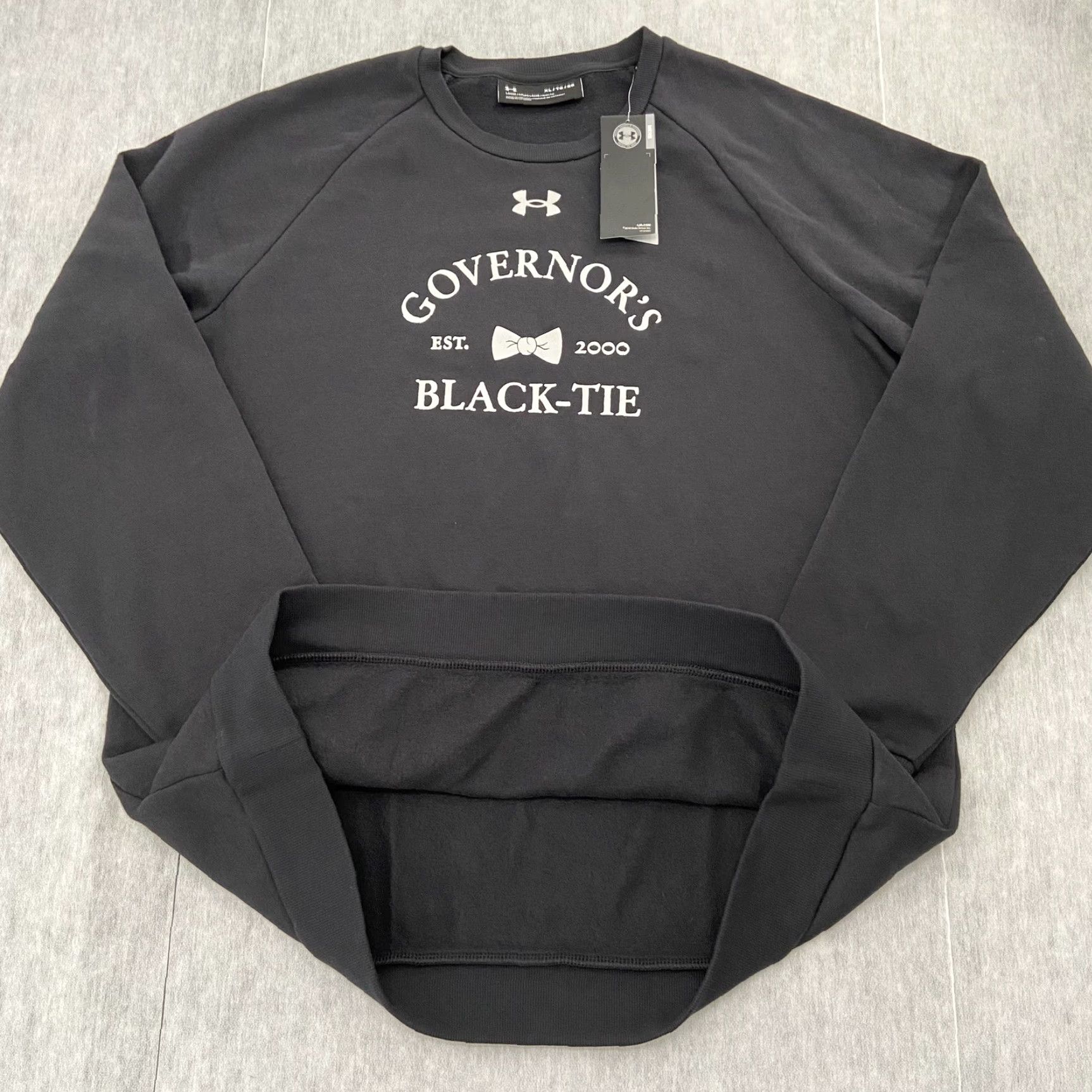 Under Armour VINTAGE Under Armour Sweatshirt Adult XL Black Crew Neck Fleece Pullover Men Black-Tie Style Size US XL / EU 56 / 4 - 3 Thumbnail