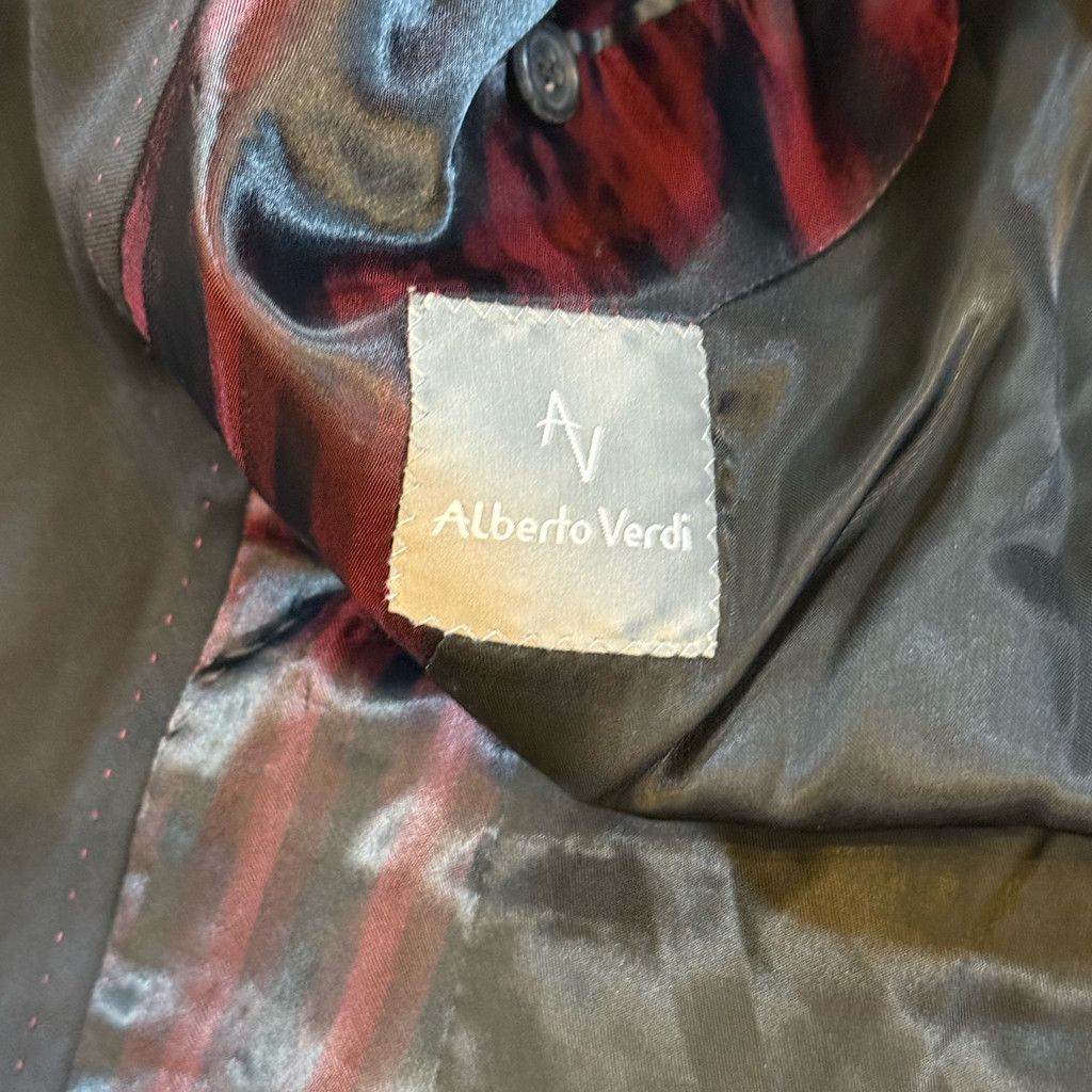 WISDOM Alberto Verdi Men’s Blazer 48 EU Wool Super 140’s Size 48R - 8 Thumbnail