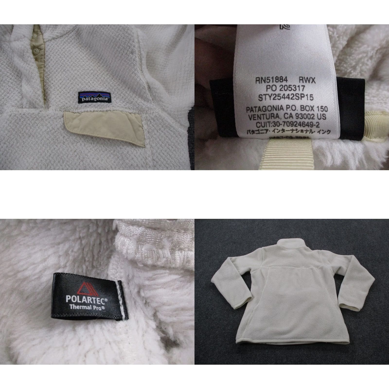 Patagonia Patagonia Snap T Fleece Jacket Women XS White Polartec Fuzzy Jumper Hiking 25442 Size XS / US 0-2 / IT 36-38 - 8 Thumbnail