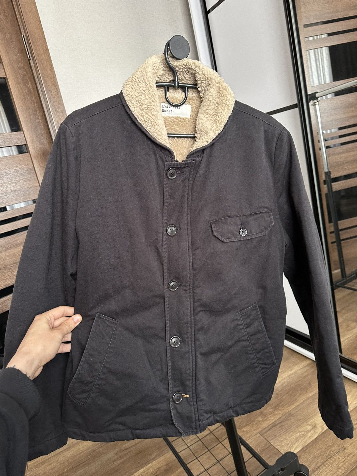 Universal Works Universal Works Twill Deck N1 Fleece Jacket Size US M / EU 48-50 / 2 - 7 Thumbnail
