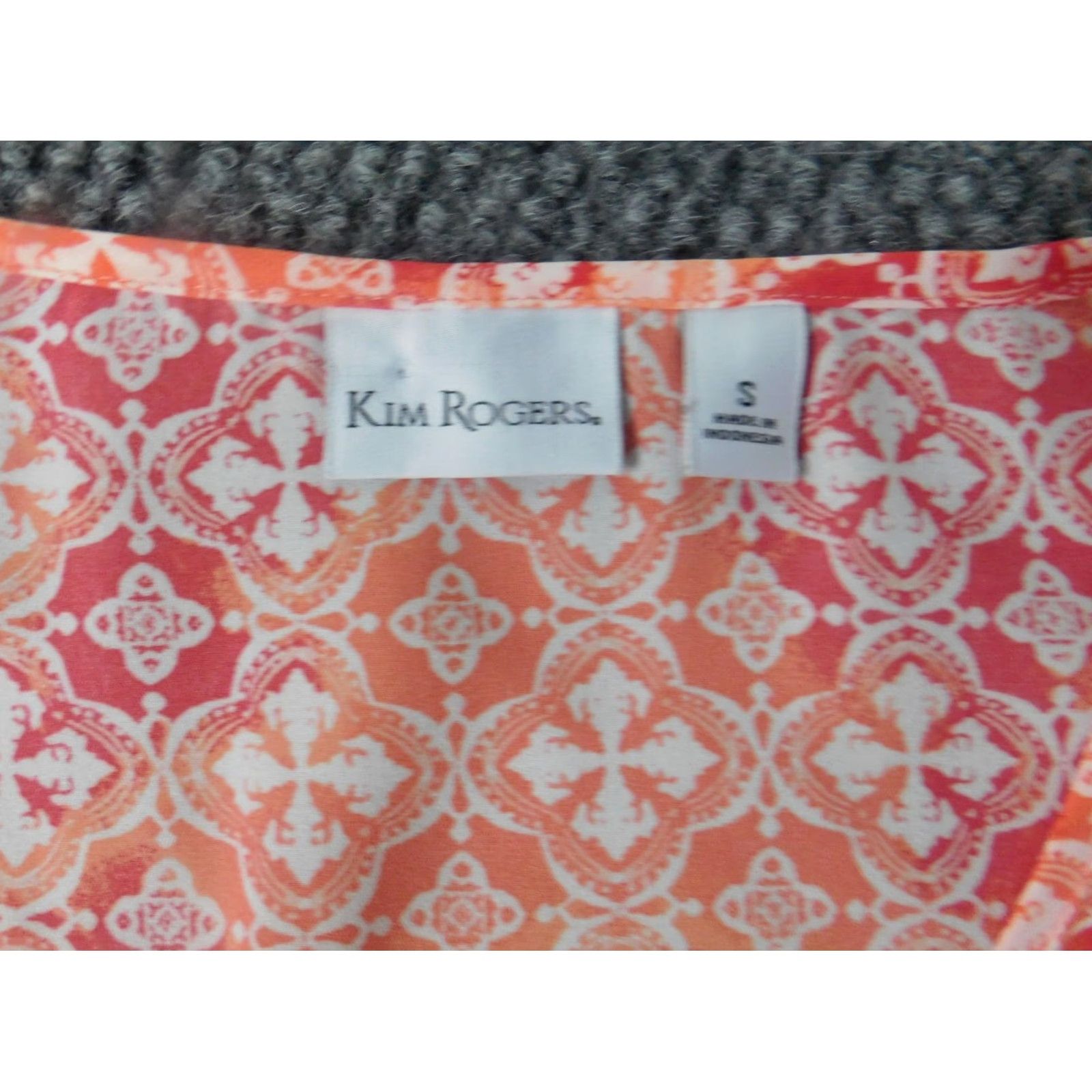 Vintage Kim Rogers Blouse Shirt Womens Small Gray Plaid Button-Down Henley Pullover Casual Regular S Gray Modern Women Size S / US 4 / IT 40 - 4 Thumbnail