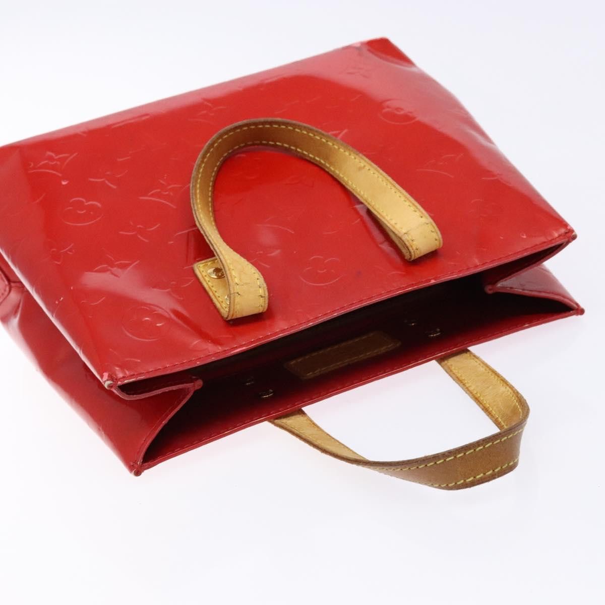 Louis Vuitton LOUIS VUITTON Monogram Vernis Reade PM Hand Bag Red Rouge Size ONE SIZE - 6 Thumbnail