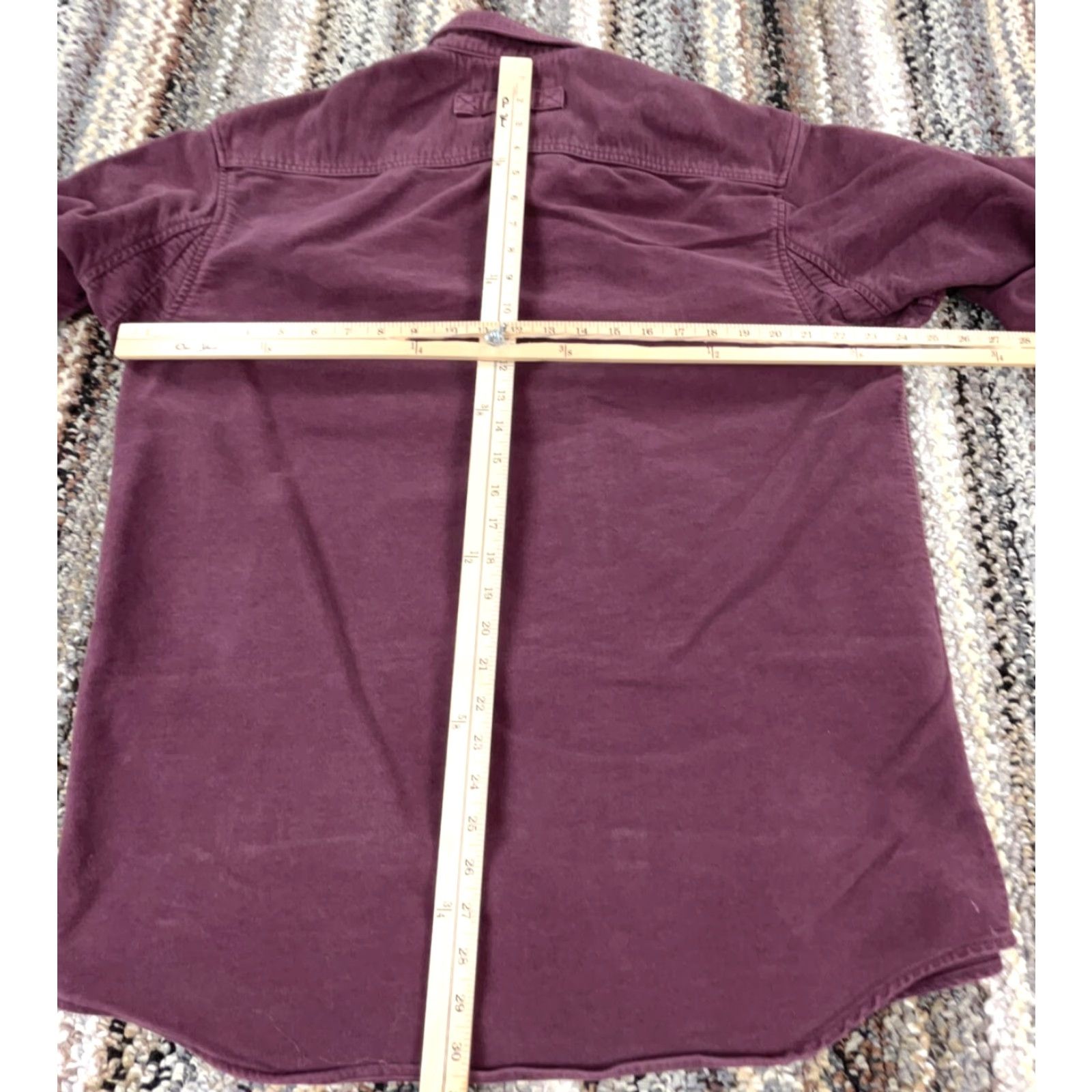 Vintage Duluth Shirt Men Large Maroon Button Up Chamois Cloth Heavy Outdoor Camp Hiking Size US L / EU 52-54 / 3 - 7 Thumbnail