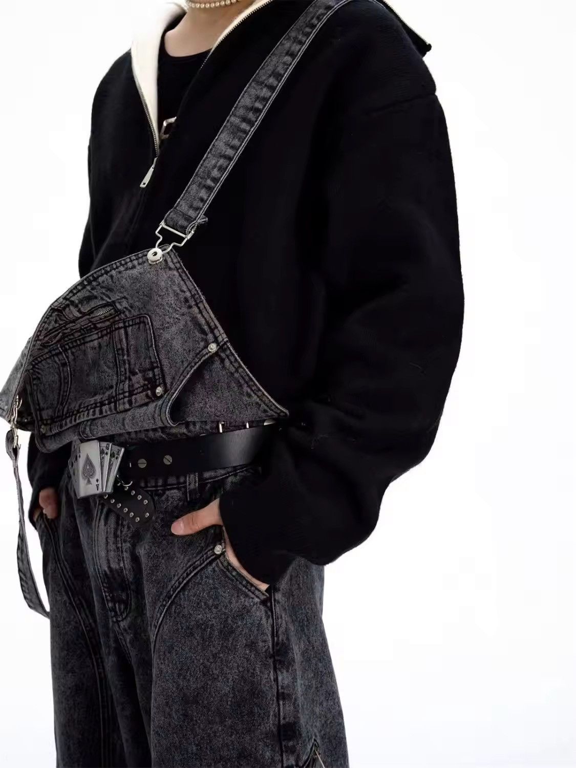 Jean × Vintage retro overalls workwear denim jean Size US 28 / EU 44 - 4 Thumbnail