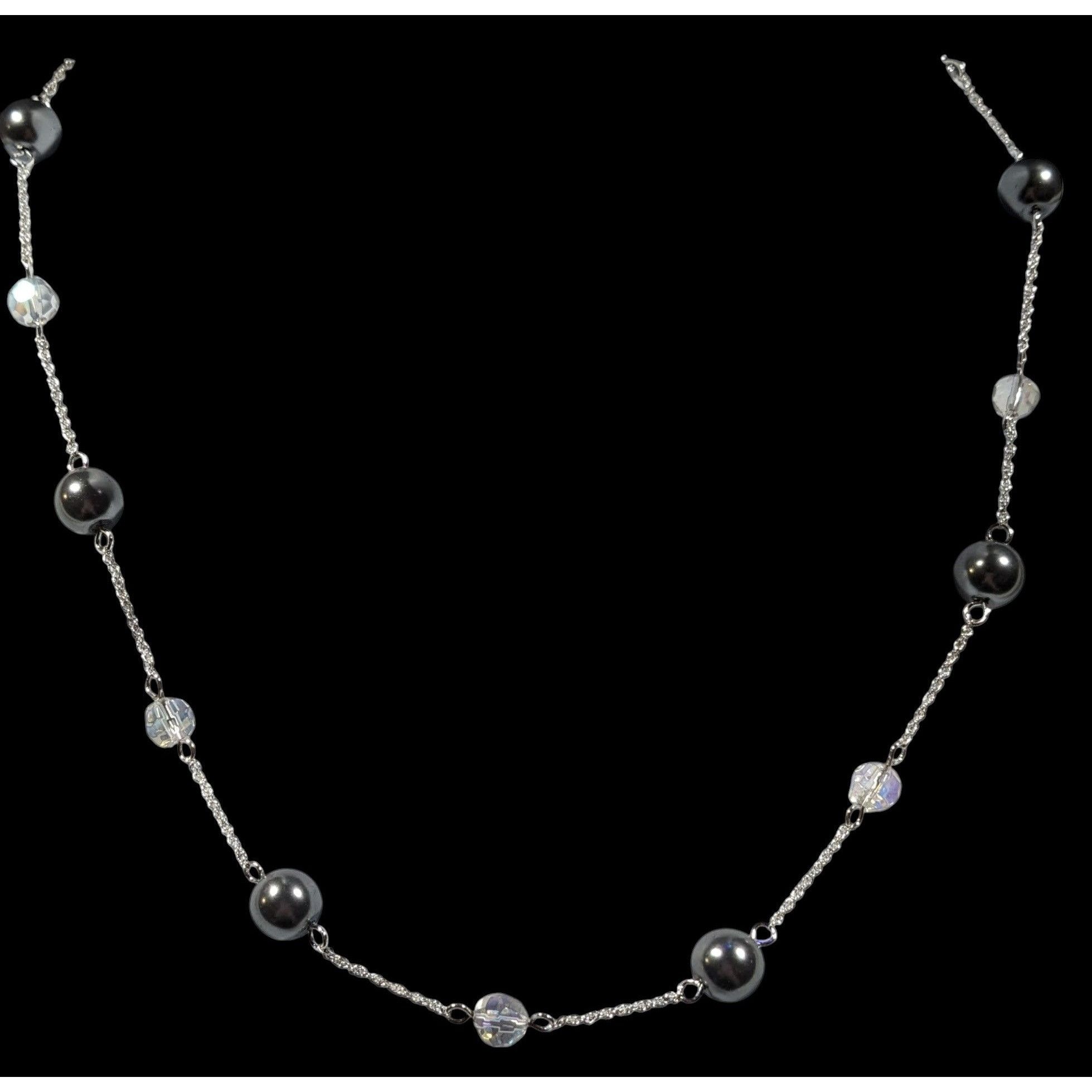 Other Napier Pearl Parfait Silver Tone Station Necklace Size ONE SIZE - 2 Thumbnail