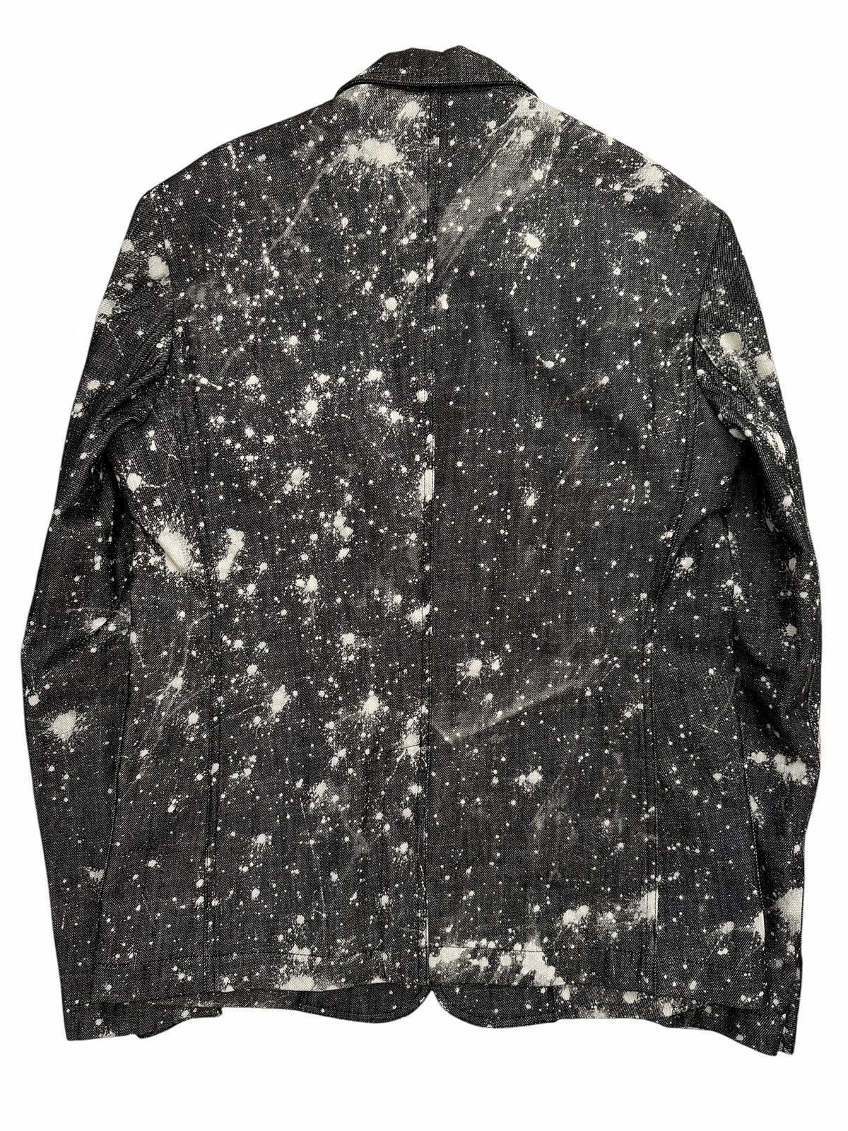 Raf Simons × Sterling Ruby 2010 1/1 Bleach Stars Denim Blazer Coat Size US M / EU 48-50 / 2 - 2 Thumbnail