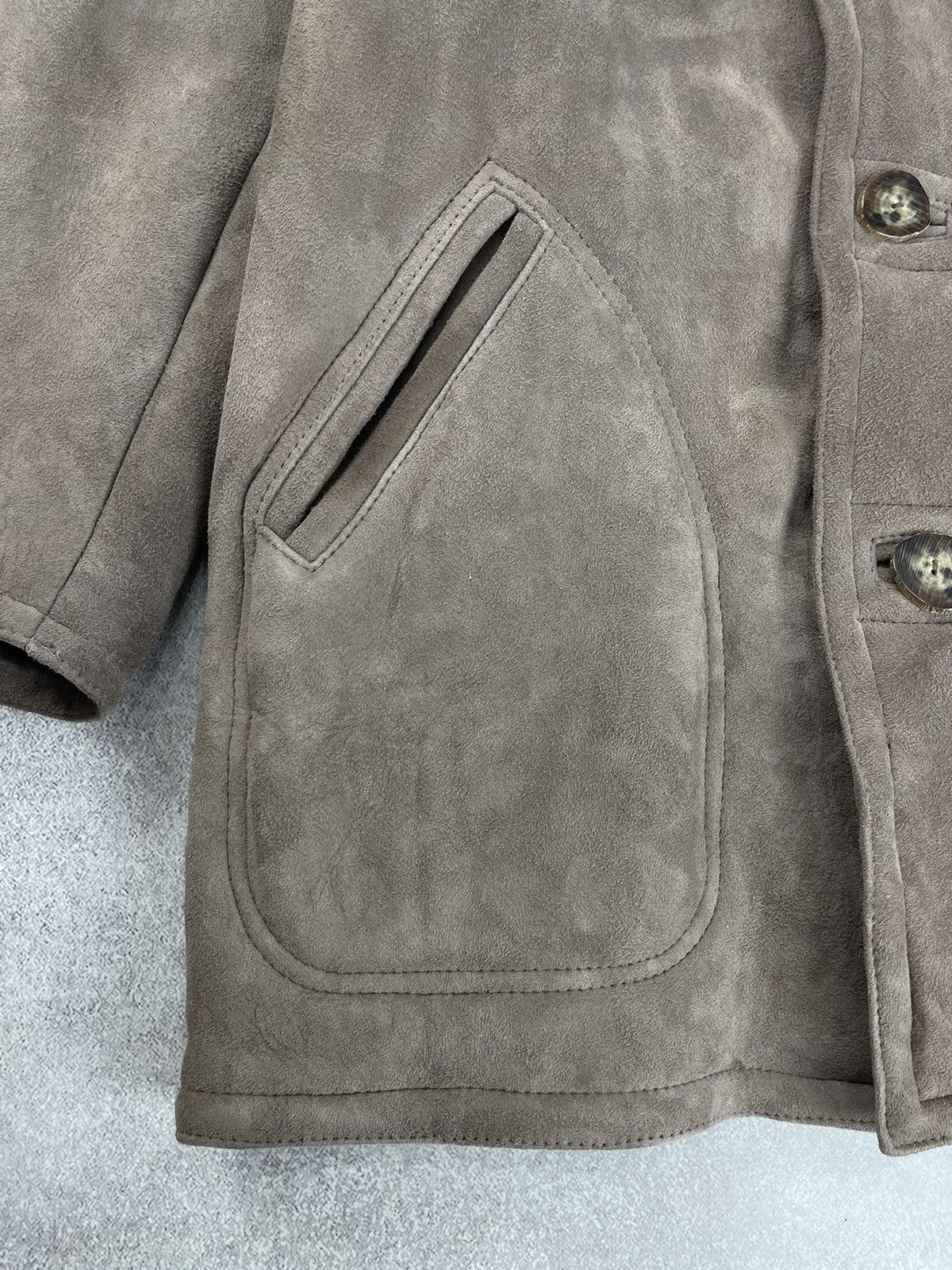 Sawyer of Napa Sawyer Of Napa Suede Suede Sheepskin Western Rancher Jacket Size US M / EU 48-50 / 2 - 5 Thumbnail