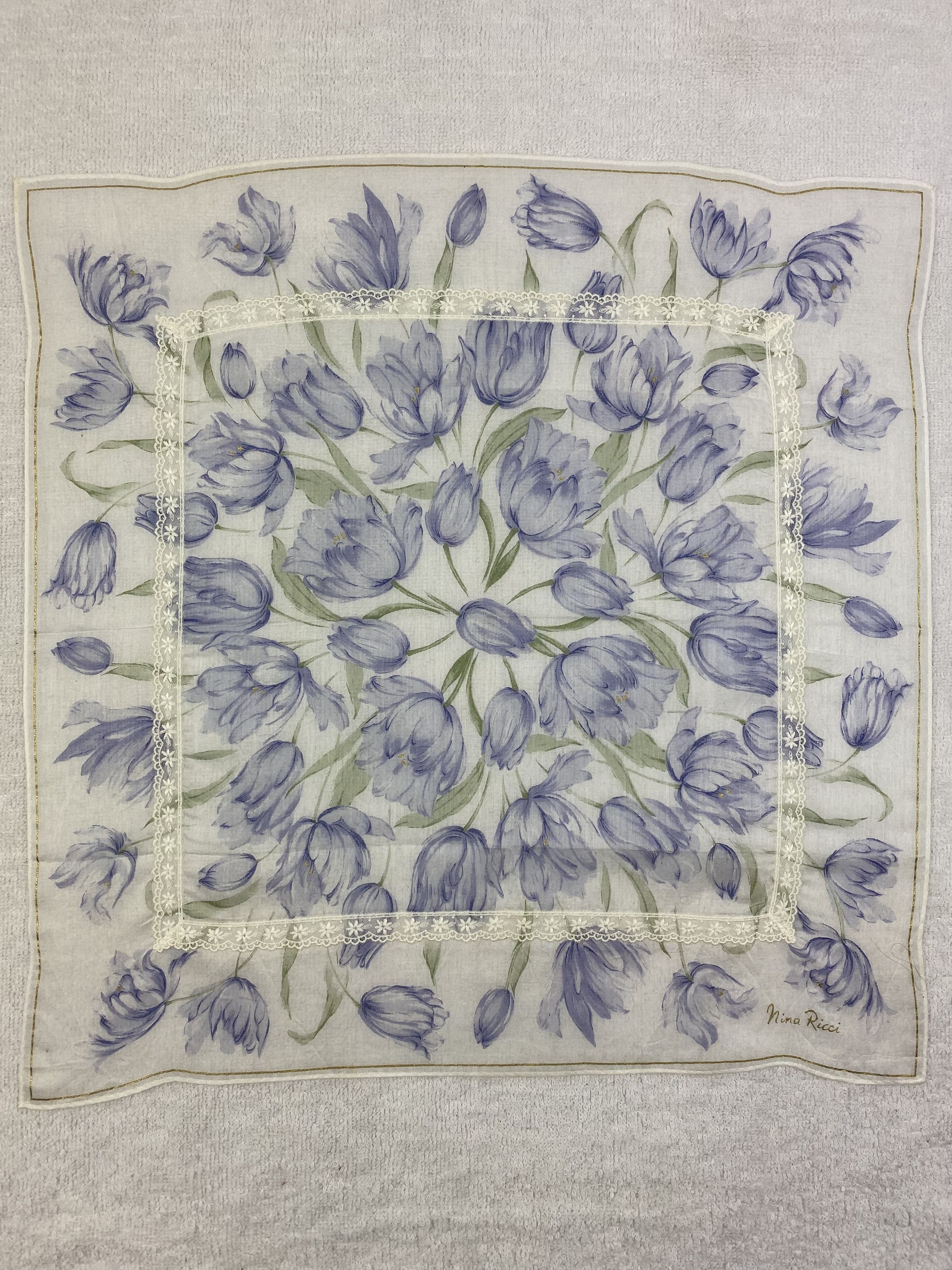 Nina Ricci × Vintage Nina Ricci Handkerchief / Bandana / Neckerchief Size ONE SIZE - 3 Thumbnail