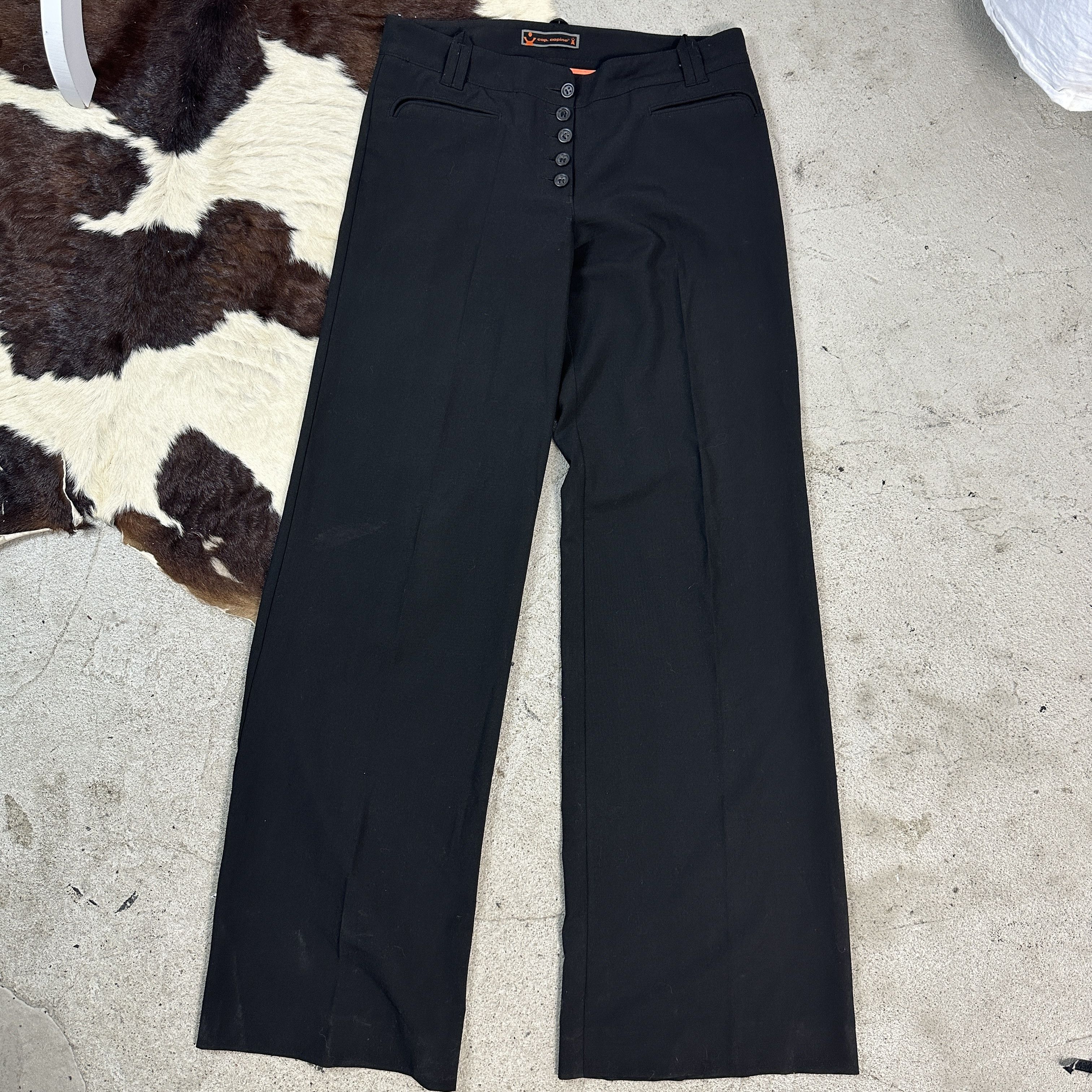 Cop Copine × Vintage Vintage Avant Garde Y2K Flared Cop Copine Casual Pants Size 26" / US 2 / IT 38 - 1 Thumbnail