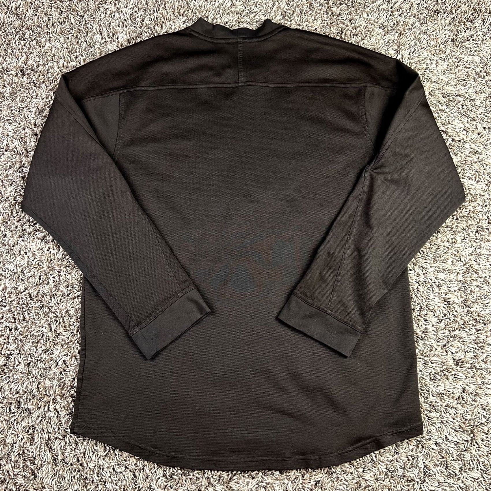 Nike VINTAGE Nike T-Shirt Long Sleeve Mens Large Embroidered Swoosh Brown Size US L / EU 52-54 / 3 - 3 Thumbnail