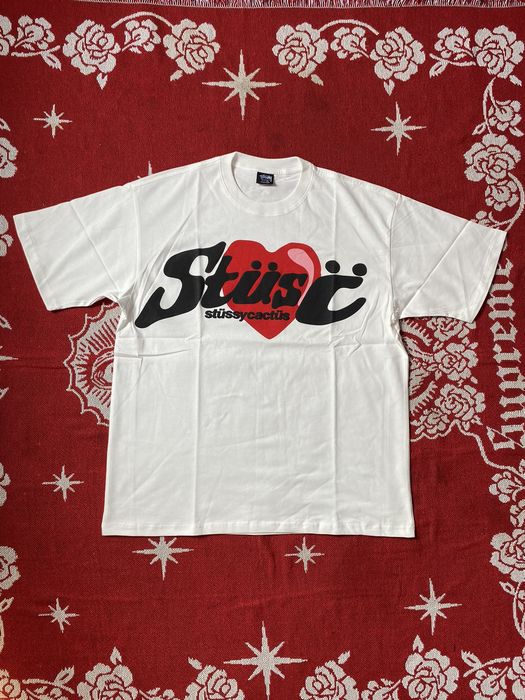 Stussy Stussy x CPFM Cactus Heart Tee - White | Grailed