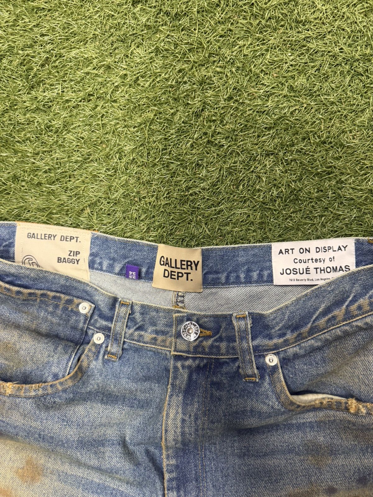 Gallery Dept. Gallery Dept Straight Leg Distressed Jeans Size US 34 / EU 50 - 3 Thumbnail