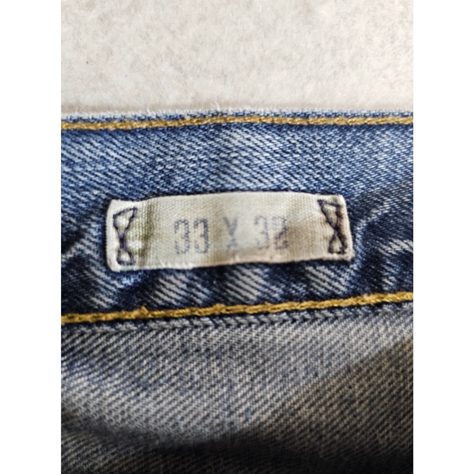 Polo Ralph Lauren VINTAGE Polo Ralph Lauren Jeans Distressed Denim Classic 90s Light Blue Mens Sz 33x32 Size US XS / EU 42 / 0 - 6 Thumbnail