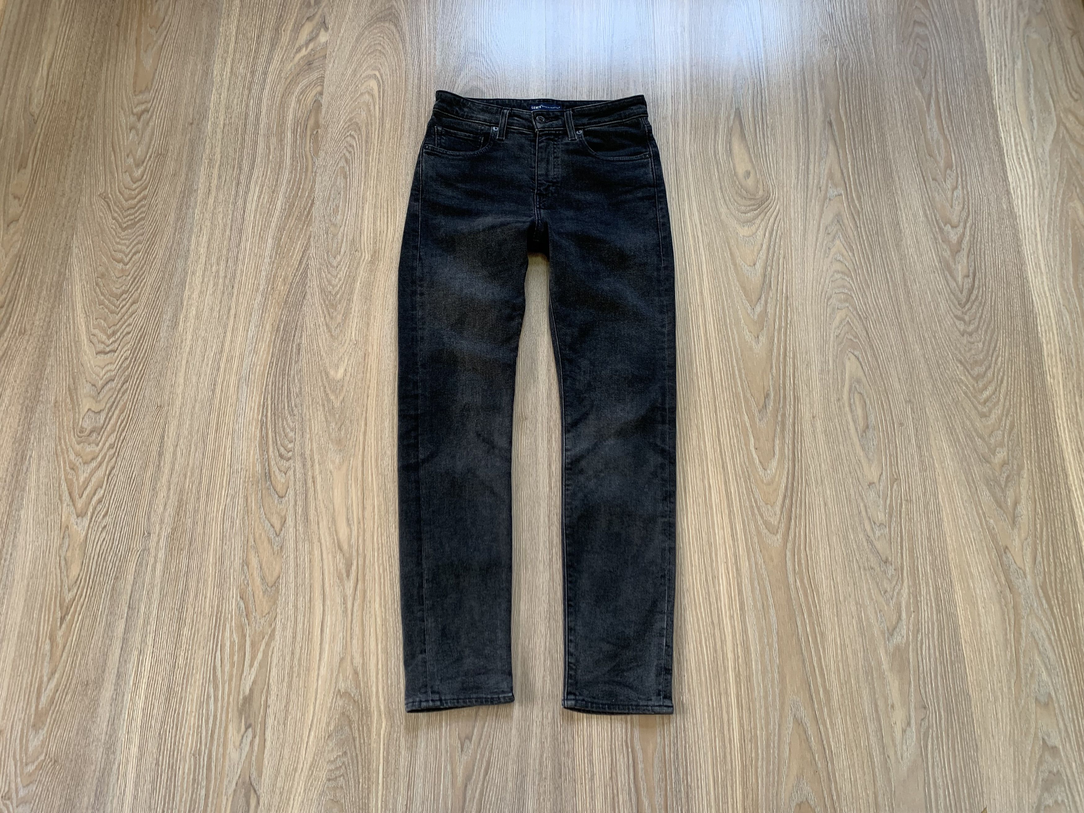 Levi's Levi's Made & Crafted Needle Narrow Dark Grey Jeans Size US 30 / EU 46 - 1 Thumbnail