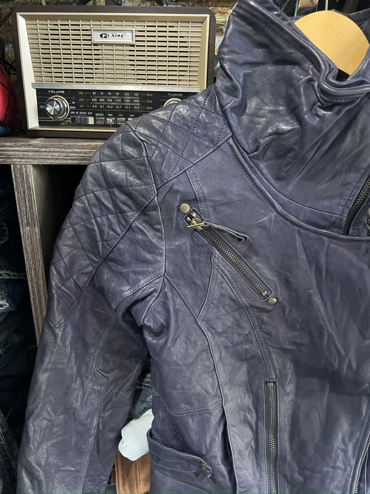 Other 🔥Borsalini Italy Leather Zipper Jacket Size XS / US 0-2 / IT 36-38 - 5 Thumbnail