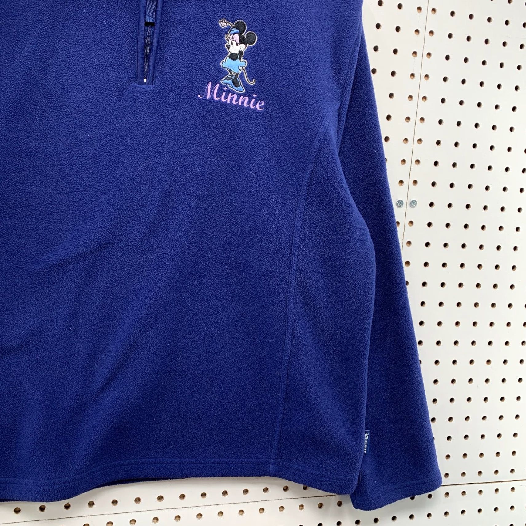 Disney Disney Minnie Mouse 1/4 Zip Fleece Sweater Womens Large Blue Purple Size L / US 10 / IT 46 - 6 Thumbnail