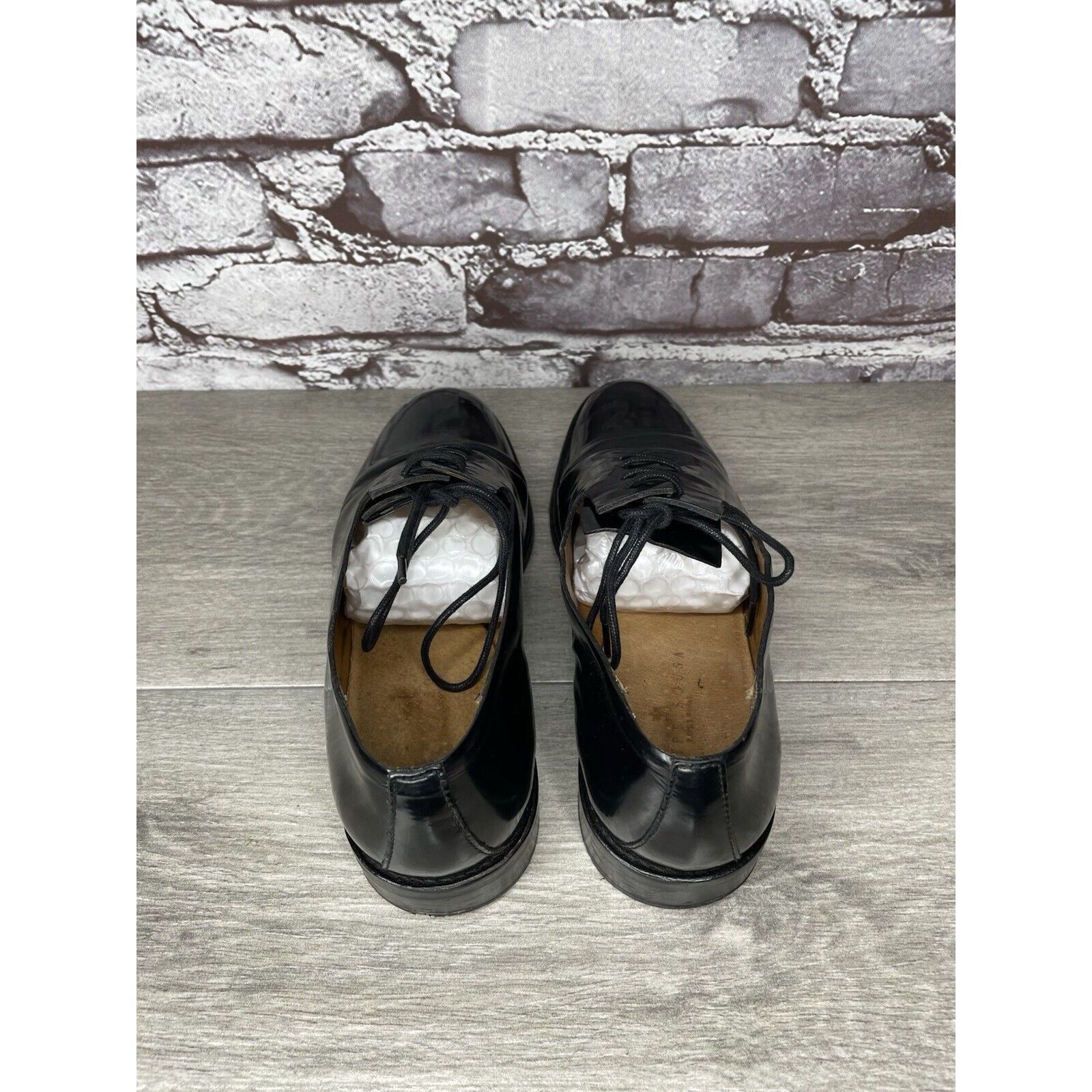 Other Filipe Sousa Black Patent Leather Oxfords Lace Up Shoes Wome Size US 7.5 / IT 37.5 - 5 Thumbnail