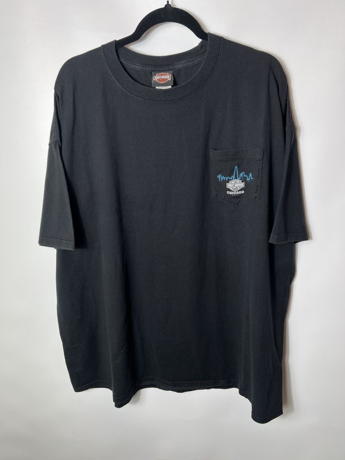 Harley Davidson Vintage streetwear racing Harley Davidson Chicago Moto Tee Size US XXL / EU 58 / 5 - 3 Thumbnail