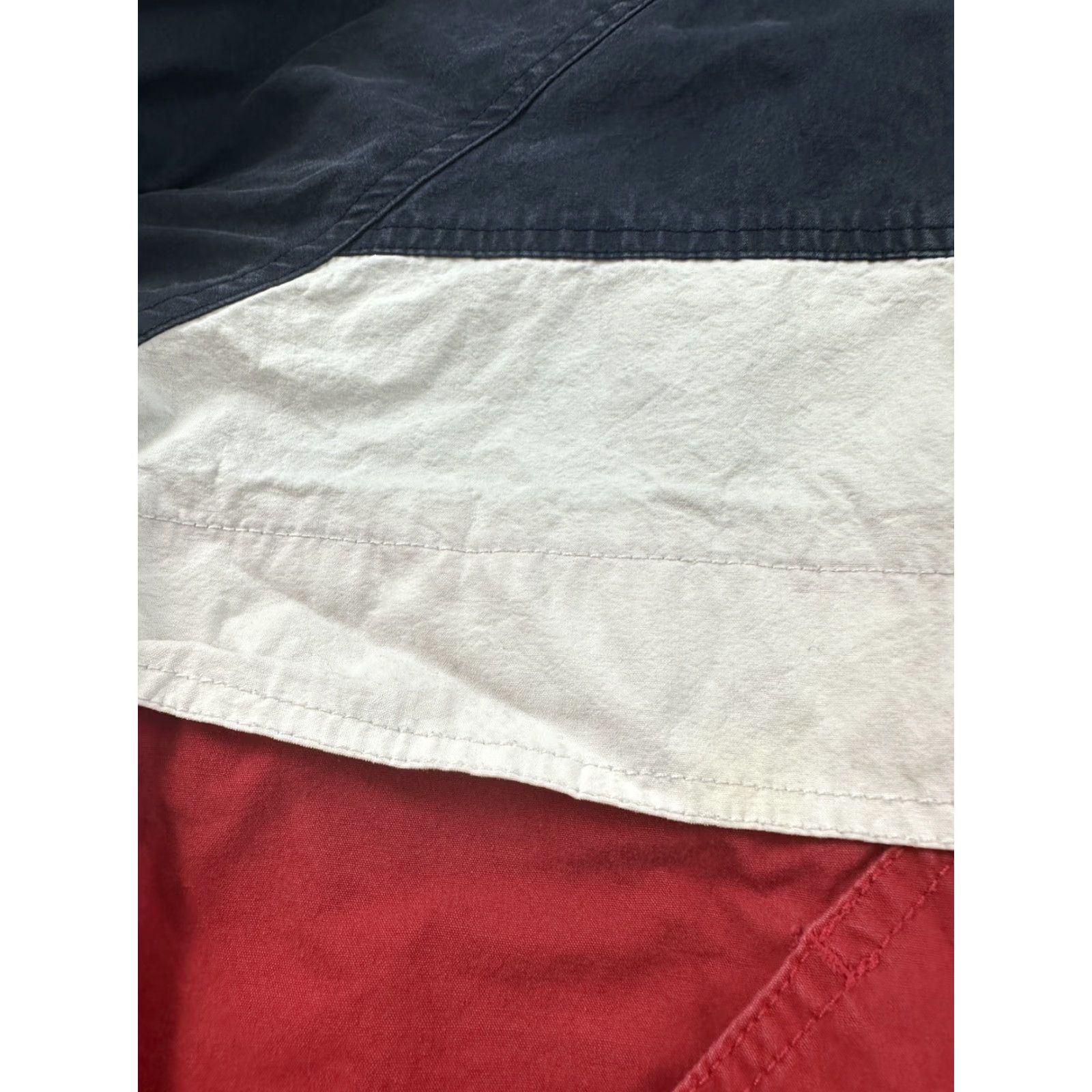 Brandy Melville Brandy Melville John Galt Jacket OS One Size Red White Blue Colorblock Size ONE SIZE - 3 Thumbnail