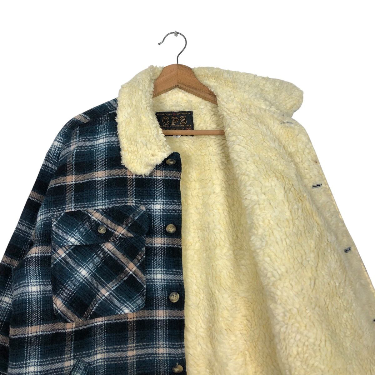 Flannel 📌Vintage Flannel Jacket Cps Tartan Design Blanket Sherpa Size US L / EU 52-54 / 3 - 13 Thumbnail