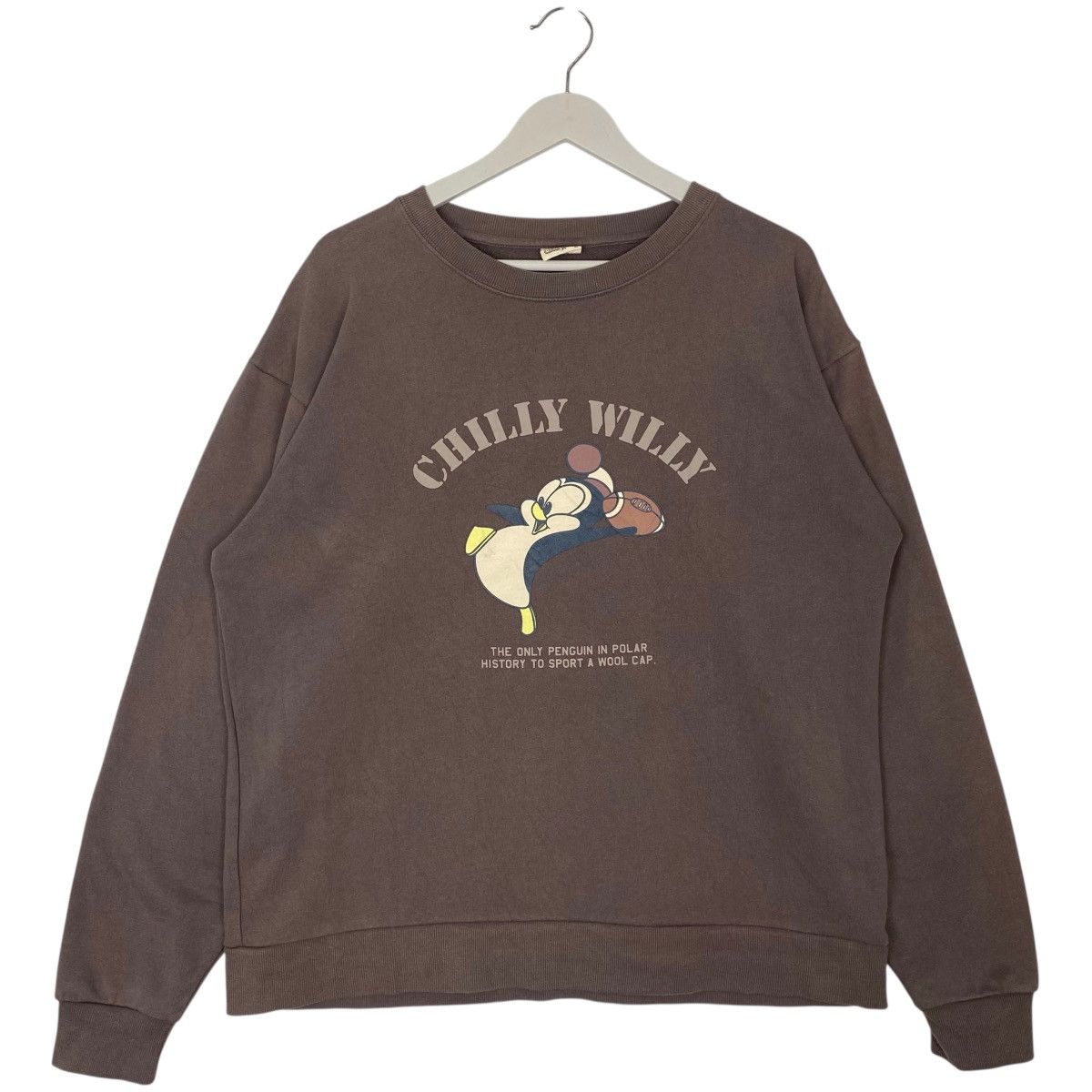 Vintage Vintage Disney Chilly Willy Cartoon Crewneck Brown Size XL Size US XL / EU 56 / 4 - 1 Thumbnail