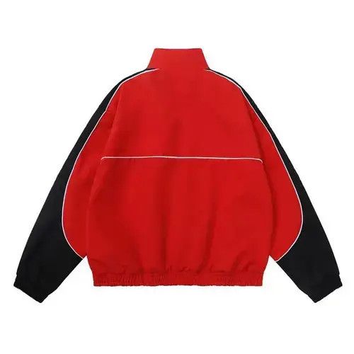 Prevu Jacket windbreaker Harajuku style stars Y2k zipper patchwork Size US L / EU 52-54 / 3 - 2 Thumbnail