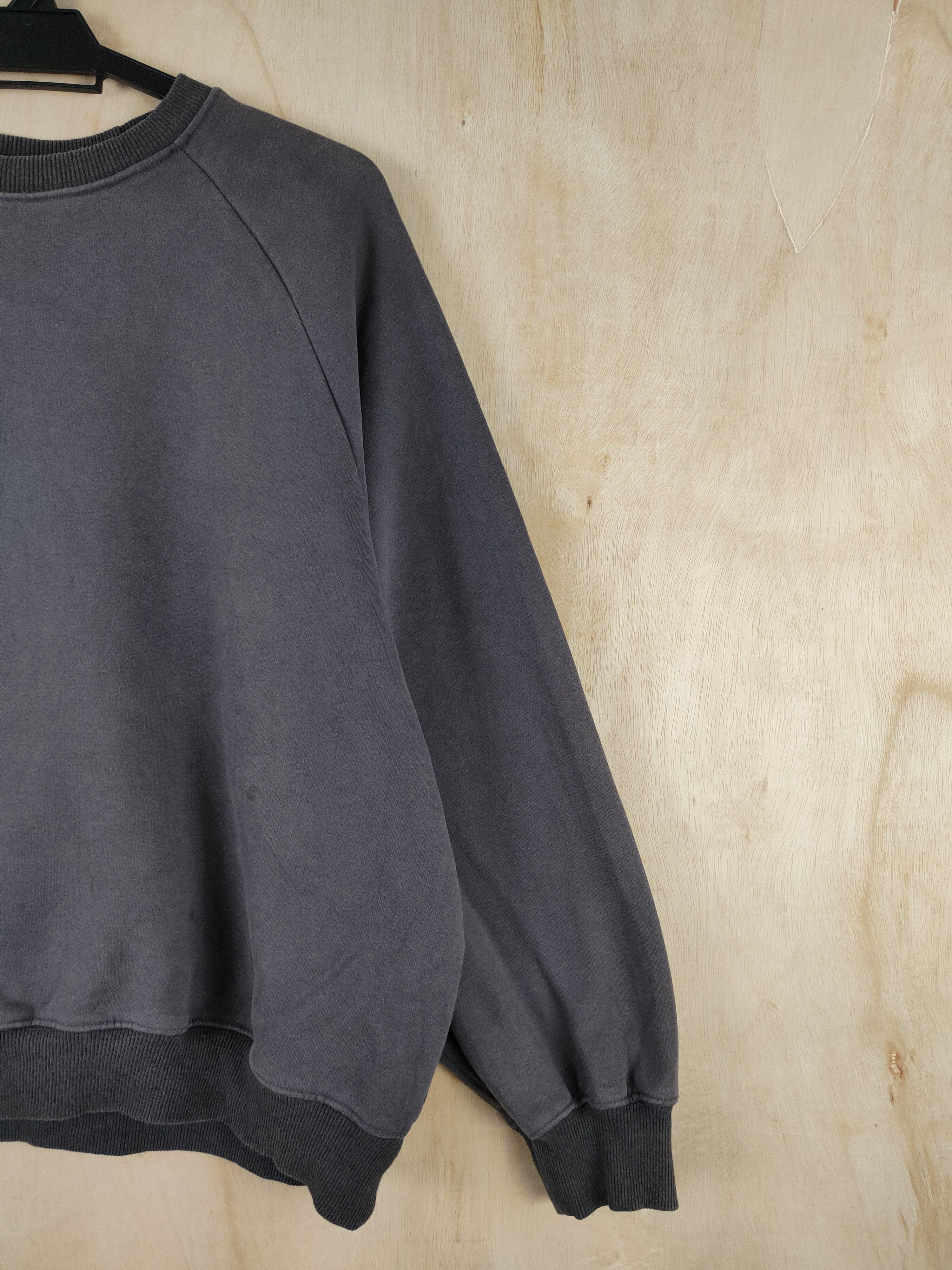 Japanese Brand × Vintage Wait More Dark Gray plain Faded Sweatshirts #S2612 Size US XL / EU 56 / 4 - 5 Thumbnail