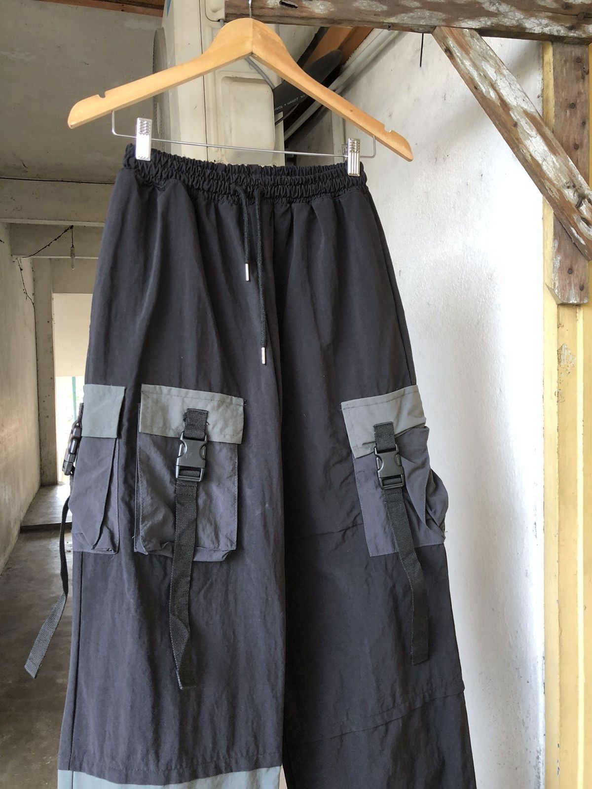 Japanese Brand Rare🔥 A-Wende Multipocket Parachute Pants Size US 30 / EU 46 - 5 Thumbnail