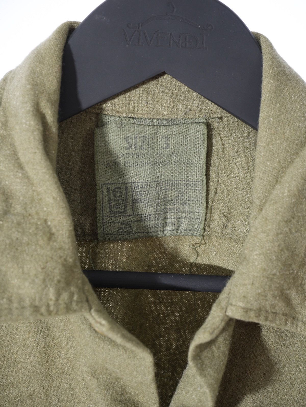 Other Vintage Military Ladybird Belfast Olive Wool Shirt Size L Size US L / EU 52-54 / 3 - 4 Thumbnail