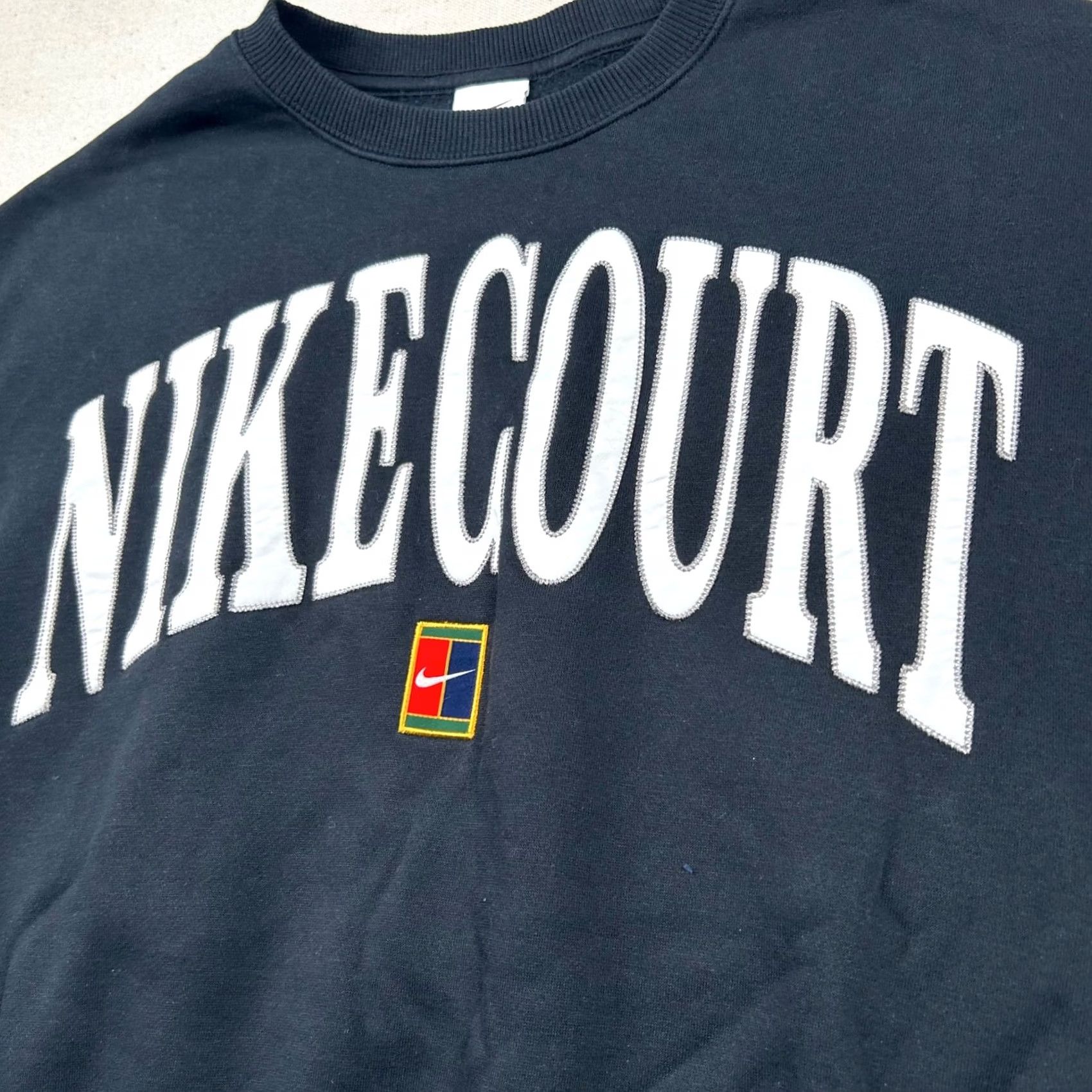 Nike Nike Court Sweatshirt Womens L Oversized Tennis Embroidered Heritage Phoenix Vintage: No Size L / US 10 / IT 46 - 3 Thumbnail