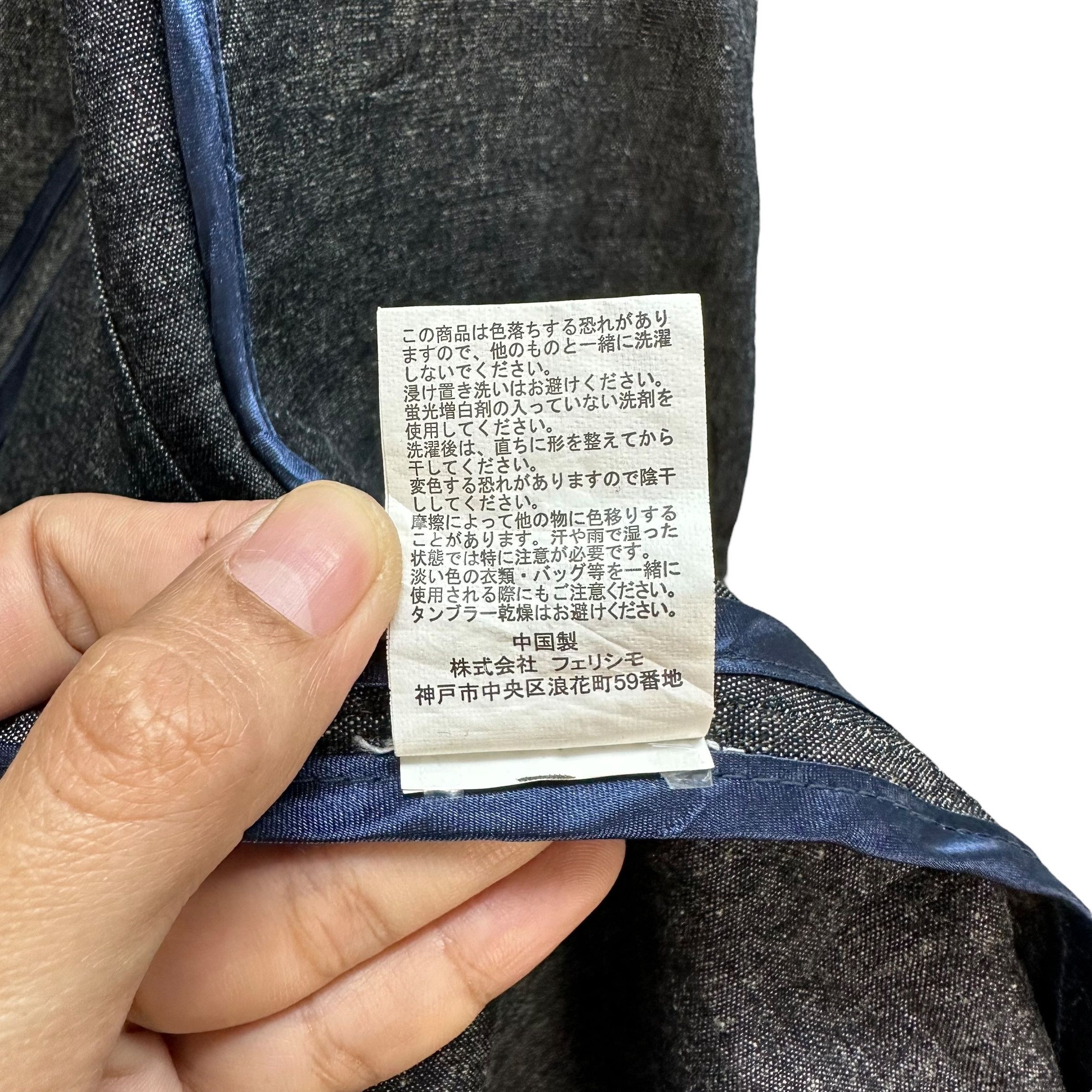 Japanese Brand +M Cotton Linen Overcoat #A20-0473 Size M / US 6-8 / IT 42-44 - 9 Thumbnail