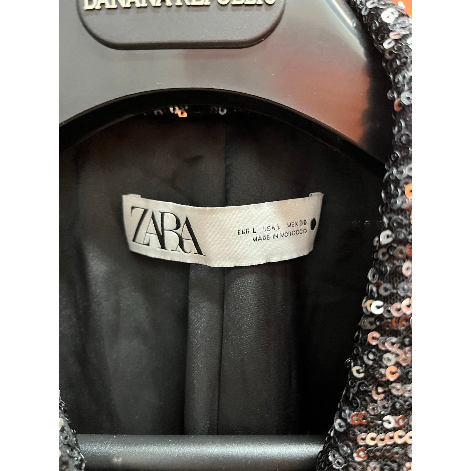 Zara ZARA - SEQUIN BLAZER / size Large Size L / US 10 / IT 46 - 5 Thumbnail