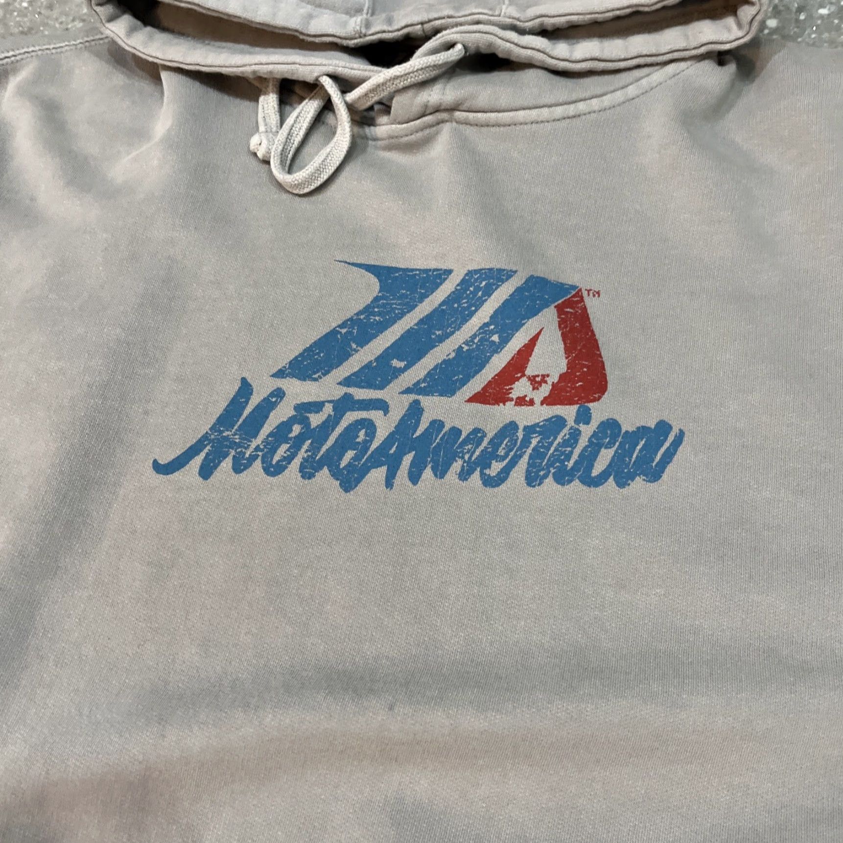 Logo 7 MotoAmerica Mens Hoodie XL Gray Fleece Logo Graphic Pocketed Pullover Hoodie Size US XL / EU 56 / 4 - 3 Thumbnail