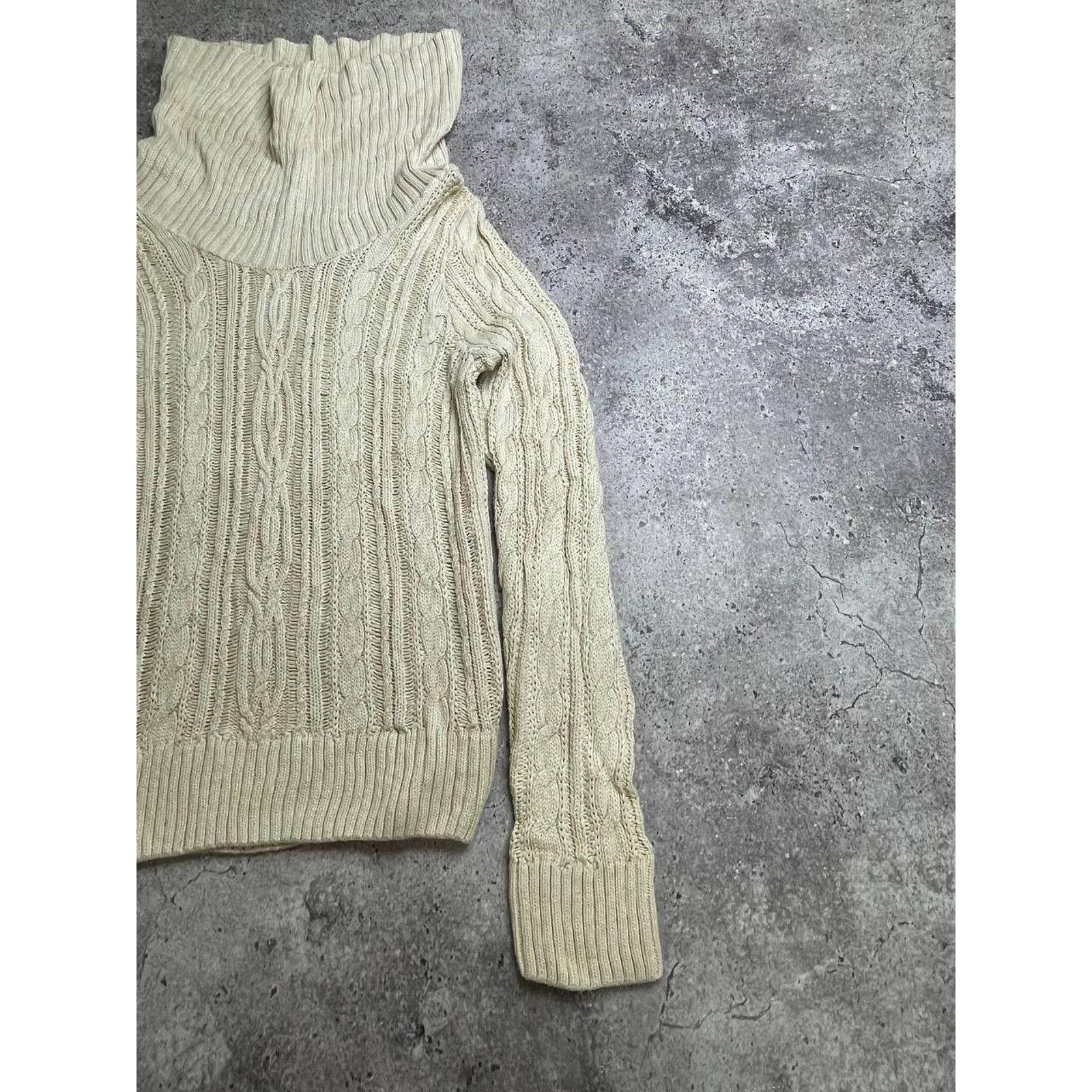 Vintage Vintage Jeanne Pierre Cable Knit Turtleneck Sweater Size S Size S / US 4 / IT 40 - 4 Thumbnail