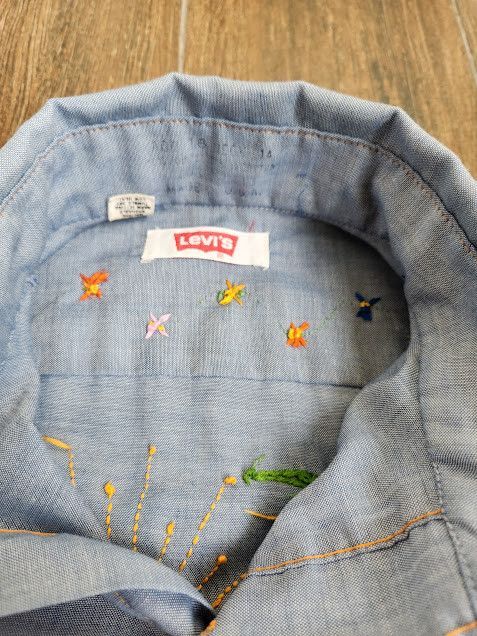 Levi's Vintage Clothing Levis Chambray Orange Tag Size US S / EU 44-46 / 1 - 8 Thumbnail