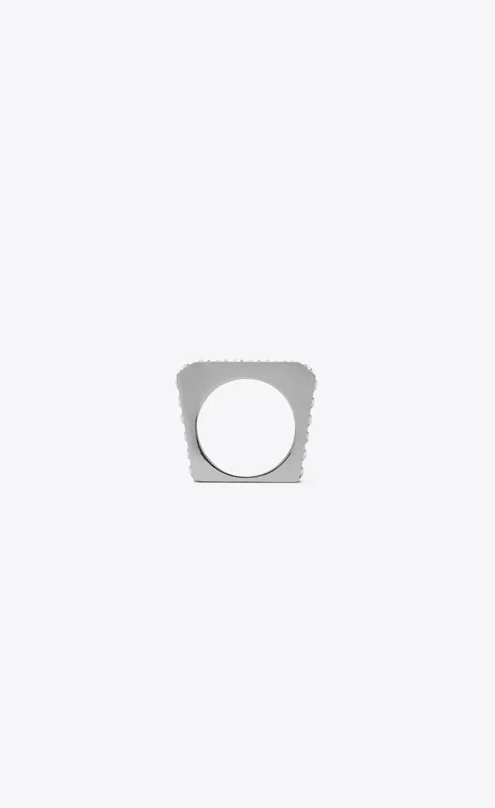 Saint Laurent Paris o1la1rc1a1025 Size: 07 / Rhinestone Baguette Cocktail Ring Size ONE SIZE - 1 Thumbnail
