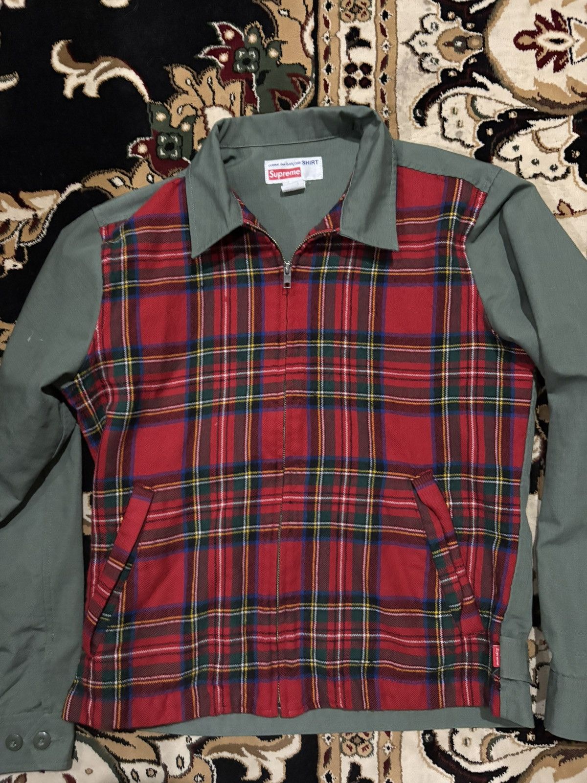 Comme des Garcons SHIRT × Supreme Supreme cdg plaid work jacket