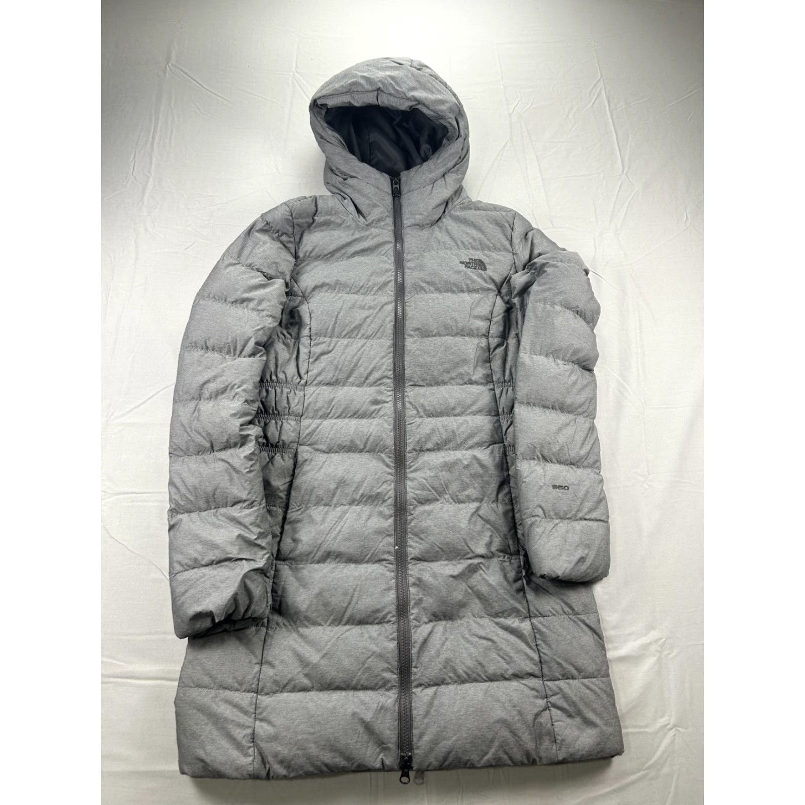 The North Face The North Face Coat Womens S Gray 550 Down Long Puffer Parka Hooded Kinder? Size S / US 4 / IT 40 - 3 Thumbnail