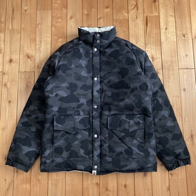 Bape 🔥Reversible🔥 White Camo x Black Camo Down Jacket BAPE NIGO Size US L / EU 52-54 / 3 - 4 Thumbnail