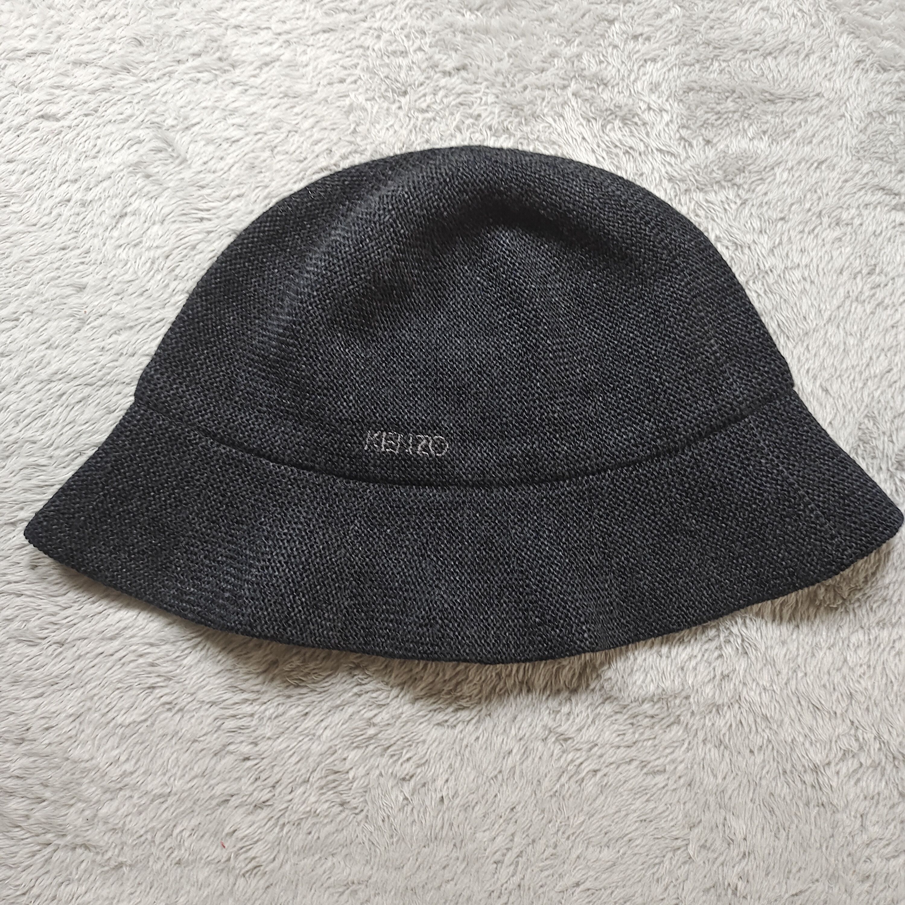 Kenzo VINTAGE KENZO BLACK BUCKET HAT S Size ONE SIZE - 5 Thumbnail