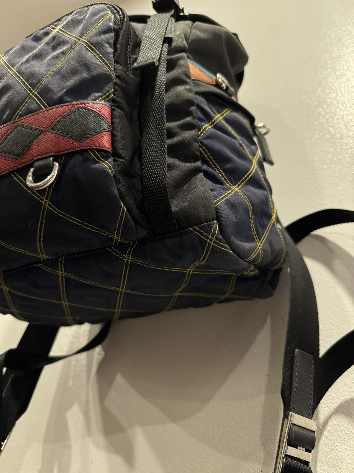 Prada PRADATessuto Nylon Impunturato DoubleBuckle Backpack Baltico Size ONE SIZE - 9 Thumbnail