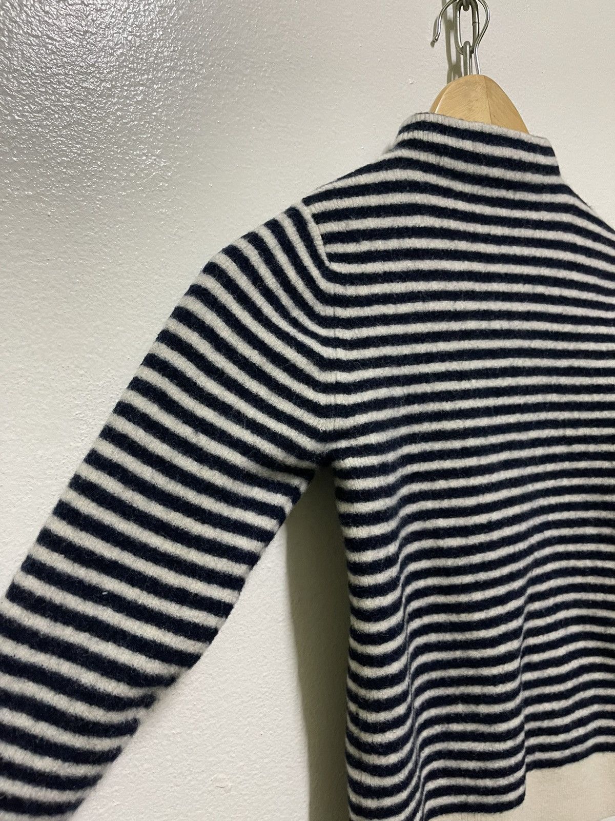 Japanese Brand Ouur Wool Stripe Jumper Japan Size S / US 4 / IT 40 - 2 Thumbnail