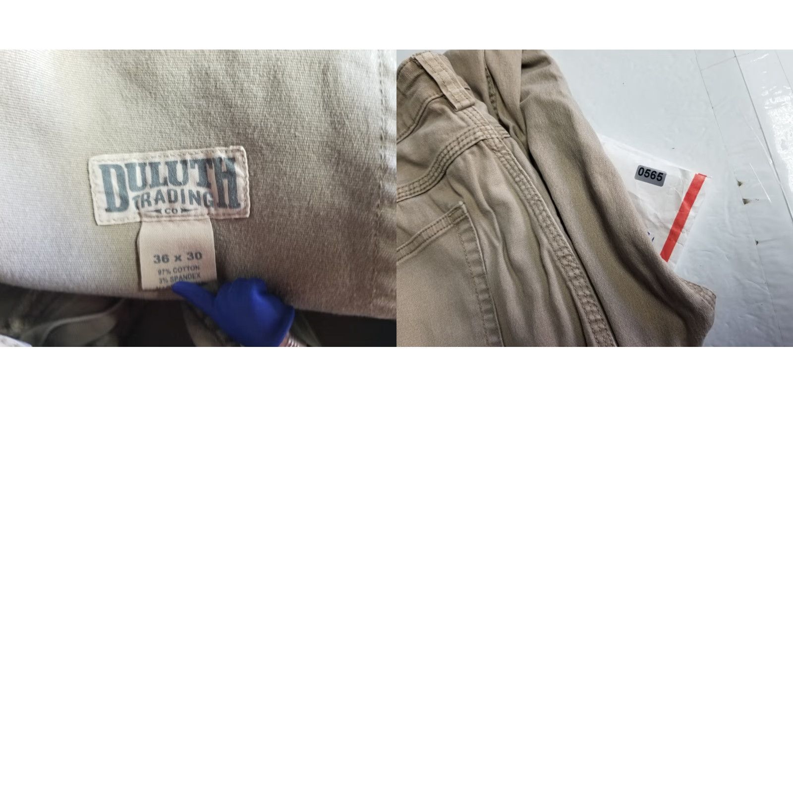 Vintage Duluth Trading Work Pants Men 36 x 30 Khaki Beige Canvas Distressed See Pics Pants Flex Fire Hose Straight Relaxed Carpent er Size US 36 / EU 52 - 9 Thumbnail